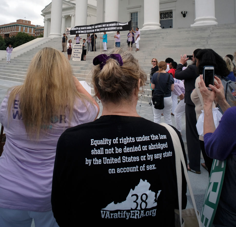 ERA event on Virginia Capitol steps